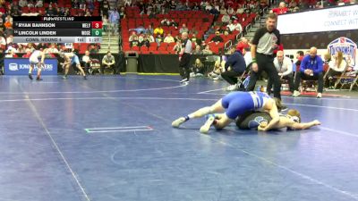 1A-126 lbs Cons. Round 4 - Ryan Bahnson, West Lyon vs Lincoln Linden, Woodbury Central