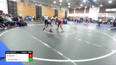 170 lbs Cons. Round 2 - Giovanni Gonzalez, Chaminade College Prep Sch vs Durrell Barber, Regis Jesuit