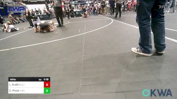 62 lbs Rr Rnd 3 - Lakely Kraft, Bridge Creek Youth Wrestling vs Camryn Price, Team Tulsa Wrestling Club