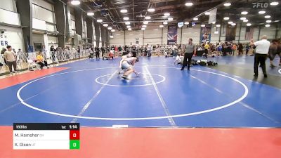 180 lbs Round Of 16 - Michael Hamsher, OH vs Kyler Olson, UT