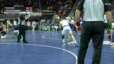 2A-106 lbs Champ. Round 2 - Dylan Williamson, Van Meter vs Ryan Rose, Keokuk