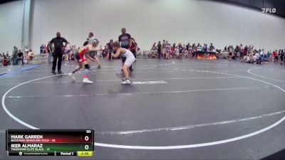 90 lbs Round 7 (8 Team) - Mark Garren, Backyard Brawlers Gold vs Iker Almaraz, Takedown Elite Black