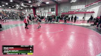 155 lbs Cons. Round 3 - Anjelika Shiflett, Los Osos vs Ryley Davis, Elsinore