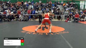 120 lbs Prelims - Jordan Titus, Center Moriches vs Zach Collins, Syosset