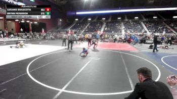 43 lbs Final - Luciano Brascetta, Mile High WC vs Brynn Peterson, Athlos Wrestling