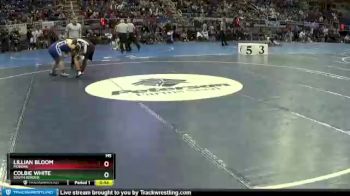 155 lbs Cons. Round 1 - Colbie White, South Border vs Lillian Bloom, MonDak