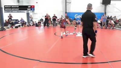 53 lbs Rr Rnd 6 - Hadley Heaster, Lady Warriors United - W vs Justice Anthony, Valkyrie Girls WC - W