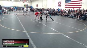 127 lbs Champ. Round 1 - Dagen Hansen, Windom-Mountain Lake vs Cole Froehlich, Kerkhoven-Murdock-Sunburg