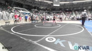80 lbs Consolation - Tenetke Cockrell, Checotah Matcats vs Reilas Sanchez, Locust Grove Youth Wrestling