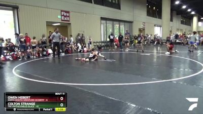 85 lbs Round 4 (6 Team) - Colton Strange, The Untouchables Black vs Owen Hebert, North Desoto Wrestling Academy