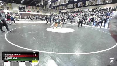 175 lbs Semifinal - Gunnar Neal, Poway vs Anthony Vargas, Central East