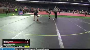 Girls - 135 lbs Champ. Round 1 - Sienna Tovar, Jackson HS vs Maddie Jackson, Three Rivers HS