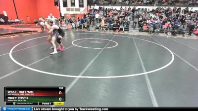 170 lbs Champ. Round 1 - Wyatt Huffman, Machesney Park (HARLEM) vs Mikey Rosch, Wheaton (NORTH)