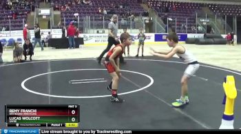 60 lbs Round 2 - Lucas Wolcott, Sayre vs Remy Franchi, 5th Round Wrestling