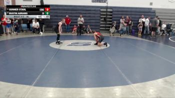 90 lbs Cons. Round 2 - Gunner Stahl, Challis Blackheart Wrestling Club vs Rustin Abrams, Shootbox Rigby