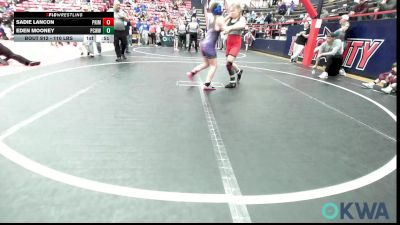 110 lbs Rr Rnd 2 - Sadie Lancon, Prime Wrestling vs Eden Mooney, Ponca City Wildcat Wrestling