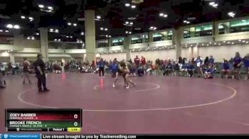 114 lbs Semis & Wb (16 Team) - Brooke French, Charlie`s Angels- GA Pink vs Zoey Barber, Nebraska Tsunami
