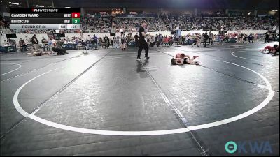 49 lbs Round Of 32 - Camden Ward, Weatherford Youth Wrestling vs Eli Dicus, Raw Wrestling Club