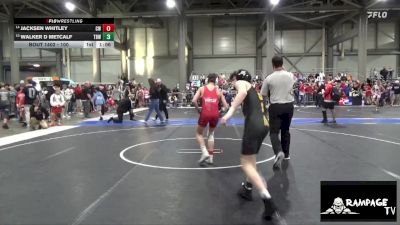 100 lbs Cons. Round 3 - Jacksen Whitley, Con-Kids WC vs Walker D Metcalf, The Best Wrestler