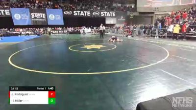 3A 113 lbs Champ. Round 2 - Isaac Miller, Evergreen (Vancouver) vs Jacoby Rodriguez, Hermiston