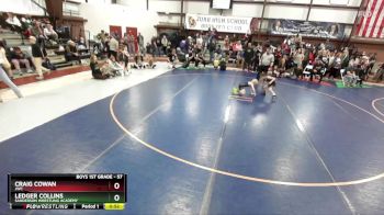 57 lbs Champ. Round 1 - Craig Cowan, JWC vs Ledger Collins, Sanderson Wrestling Academy