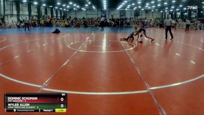 80 lbs Rd# 1 9:00am Friday - Dominic Schuman, Mat Assassins vs Wyler Allen, Lions Wrestling Academy