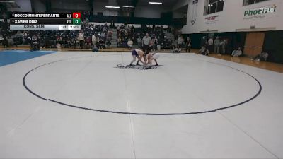 125 lbs Cons. Semi - Rocco Monteferrante, Alvernia vs Xavier Diaz, New York University