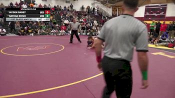 132 lbs 1st Place Match - Jayden Raney, Union County vs Nathan Rioux, Avon