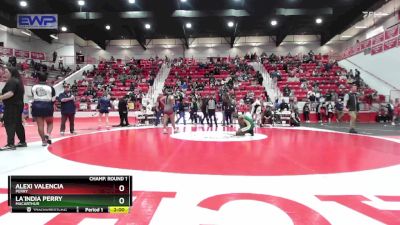 135 lbs Champ. Round 1 - Alexi Valencia, PERRY vs La`India Perry, MACARTHUR