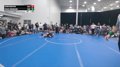 110 lbs Round 5 (6 Team) - Noah Desmond, POWA vs Evan Restivo, Mat Assassins Black
