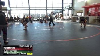 120 lbs Round 5 - Rex Edmonds, McDominate Training Center vs Jackson Larson, Benton Community Wrestling Clu