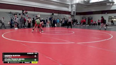 175 lbs 5th Place Match - Andrew Burton, Shelbyville vs Stiven Franco Reyes, Indianapolis Arsenal Tech