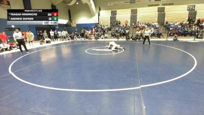 165 lbs 1st Place Match - Andrew Supers, Baldwin Wallace vs Teagan Hendricks, Ohio Northern