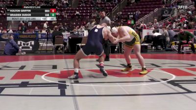 215 lbs Consi 1 - Kolton Griffin, Brookville vs Braiden Sudor, Carlynton