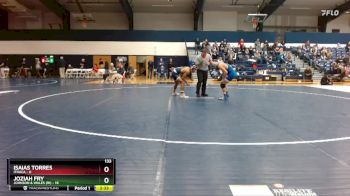 133 lbs Finals (2 Team) - Joziah Fry, Johnson & Wales (RI) vs Isaias Torres, Ithaca