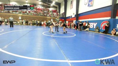 126 lbs Quarterfinal - Kaydeance Thompson, Sperry Wrestling Club vs Anderson Adams, Coweta