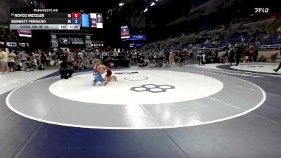 113 lbs Cons. Rd Of 32 - Royce Wetzler, VA vs Bennett Ferraro, PA