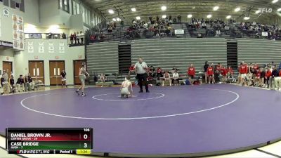 106 lbs Quarterfinals (8 Team) - Daniel Brown Jr., Center Grove vs Case Bridge, Avon