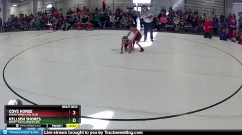 28 lbs Semifinal - Kellsen Shores, Brady Youth Wrestling vs Coye Horse, Cozad Wrestling Club