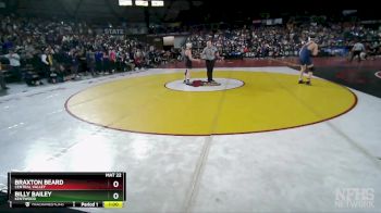 4A 138 lbs Cons. Round 1 - Billy Bailey, Kentwood vs Braxton Beard, Central Valley