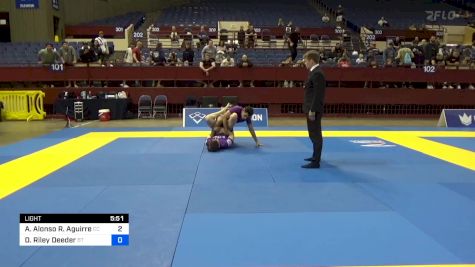 Agustin Alonso R. Aguirre vs Daniel Riley Deeder 2024 Pan IBJJF Jiu-Jitsu No-Gi Championship