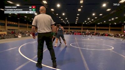 285 lbs C Of 16 #2 - Tristan Kemp, California Baptist University vs Hayden Filipovich, Purdue