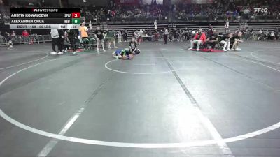 50 lbs Consi Of 16 #1 - Austin Kowalczyk, Spazz Wrestling vs Alexander Chua, New Milford