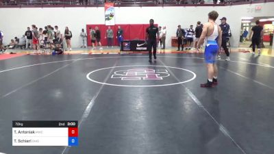 72 kg Semifinal - Tyler Antoniak, MWC Wrestling Academy vs Tj Schierl, Ohio Regional Training Center