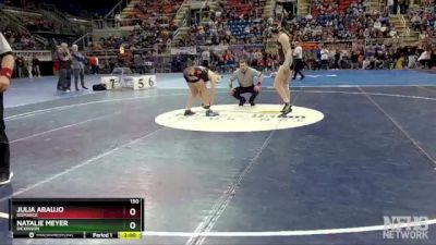 130 lbs Quarterfinal - Julia Araujo, Bismarck vs Natalie Meyer, Dickinson