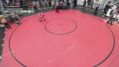 120 lbs Cons. Round 4 - Eva Afanasyeva, Ayala Wrestling vs Samantha Martinez, Threshold Wrestling Club