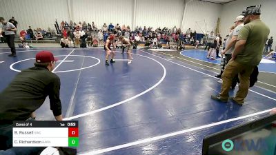 85 lbs Consi Of 4 - Braxton Russell, Salina Wrestling Club vs Connor Richardson, Barnsdall Youth Wrestling