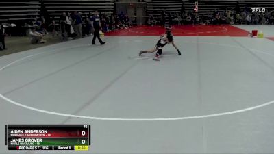 75 lbs Semis & 1st Wrestleback (8 Team) - Aiden Anderson, Marshall/Lakeview/RTR vs James Grover, Maple River/USC