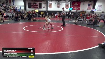 Round 2 - Autumn Dixon, Camp Point Central vs Skyler Walker, Keokuk Kids Wrestling Club