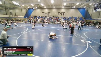 90 lbs Semifinal - Zachary Grow, Champions Wrestling Club vs Corbin Brady, Emery All Stars